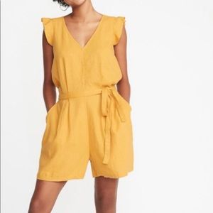 Old Navy Linen Romper NWOT